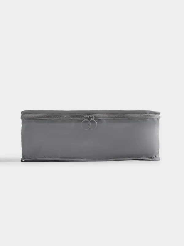 Clothing organizer, 32x23x11 cm, twill, grey, Travel comfort, image-4