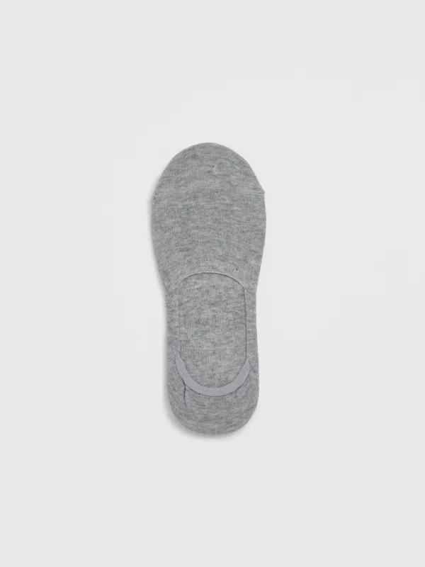 Women's track socks, Size 36-38, cotton / polyester, grey, Basic, image-0