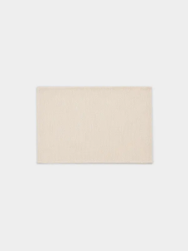 Placemat, 30x45 cm, cotton, rectangular, beige, Matting, Gunny lurex, image-0