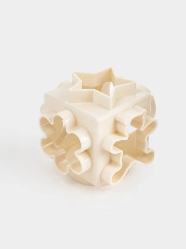 Cookie cutter, 6 sides, Plastic, Milk, Cube, Bakery, image-1