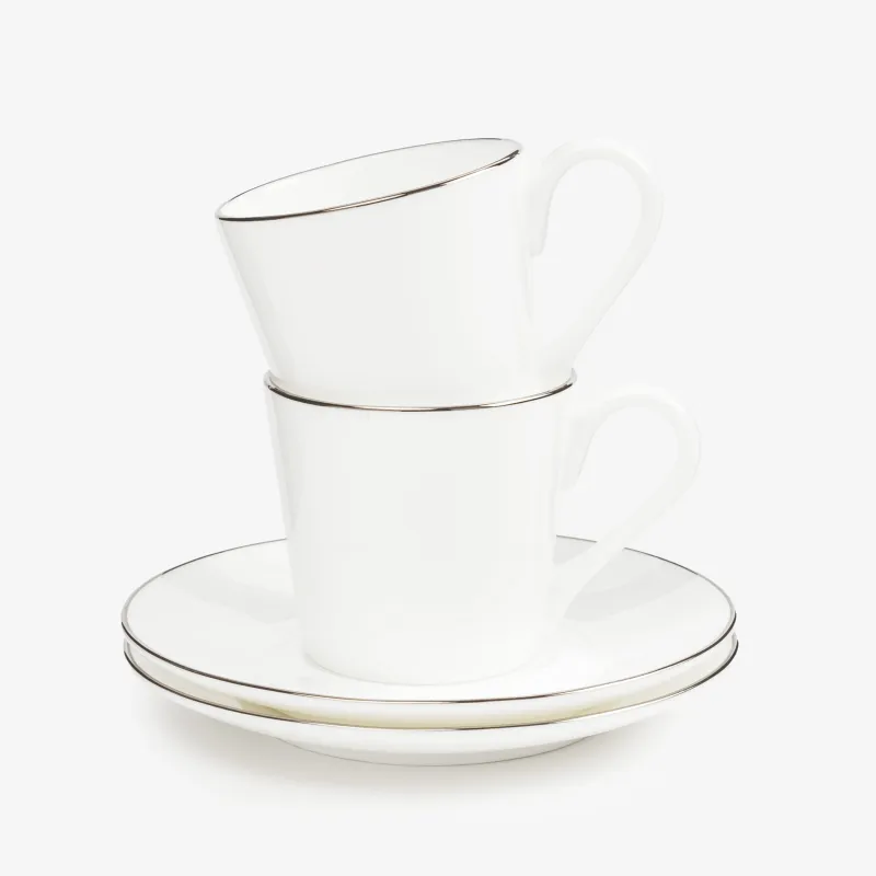 Coffee pair, 2 pers, 4 pr, 90 ml, porcelain F, Antarctica, image-0