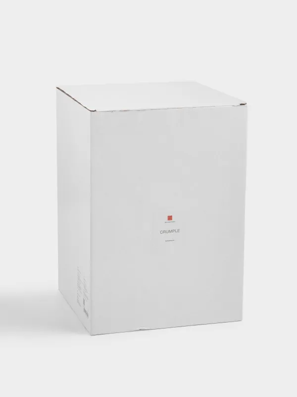 Flower vase, 27 cm, porcelain P, milky, Crumpled effect, Crumple, image-3