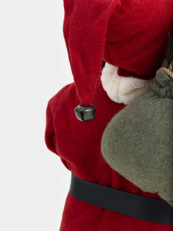 Decorative item, 90 cm, soft, Santa in red with bag and gift, Magic time, image-5