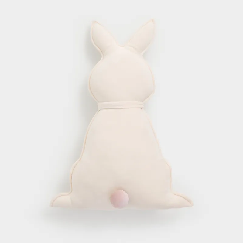 Decorative pillow, 54x40 cm, spandex, milky, Rabbit, Rabbit