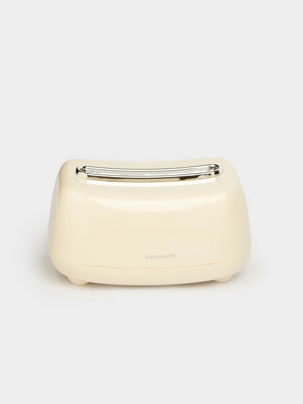 Paper napkin box, 21x14 cm, plastic, beige, Vintage kitchen, image-0