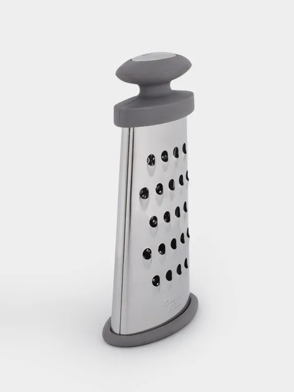 Grater, 15 cm, two-sided, steel / plastic, grey, Thin, image-5