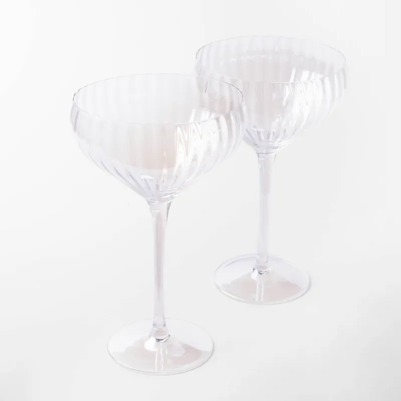 Drinking glass, 320 ml, 2 pcs, glass, mother-of-pearl, Lombardy polar, image-1