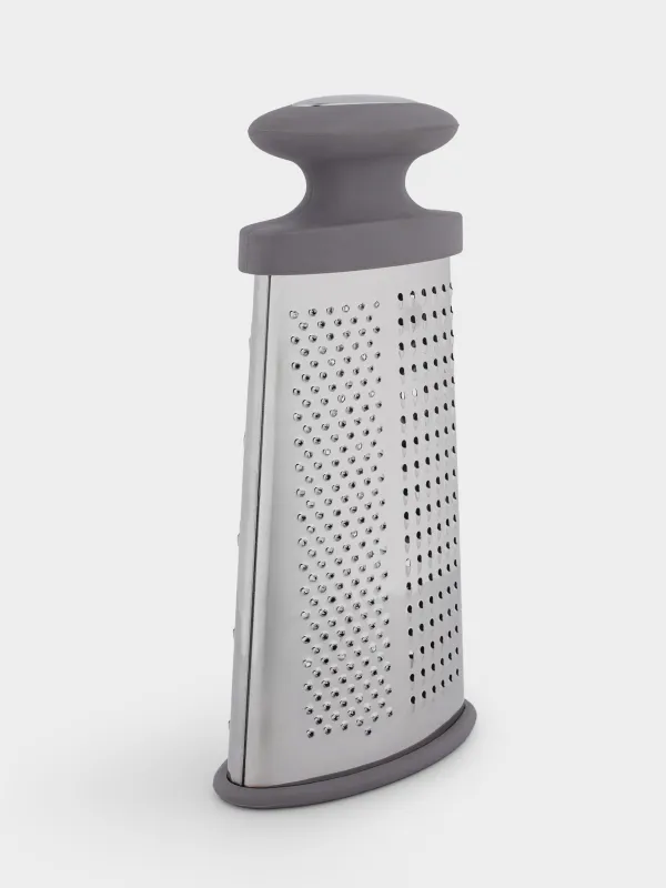 Grater, 23 cm, two-sided, steel / plastic, grey, Thin, image-5