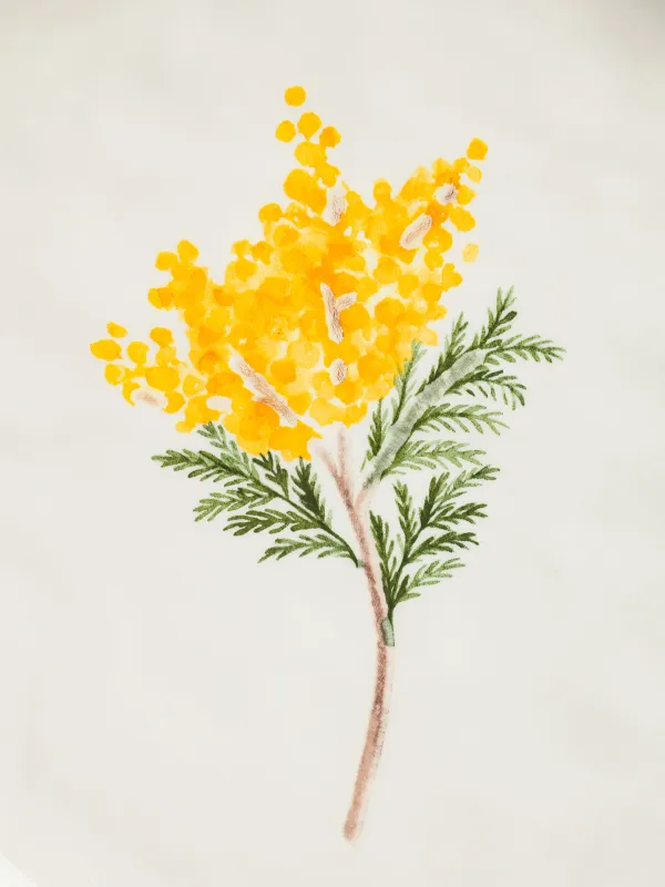 Dish, 24 cm, ceramic, white, Mimosa, Crumple print, image-4