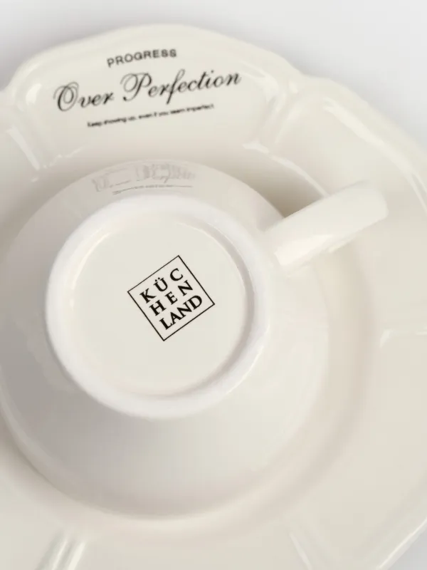 Tea pair, 1 person, 2 items, 240 ml, ceramics, milky, Progress, Course, image-3