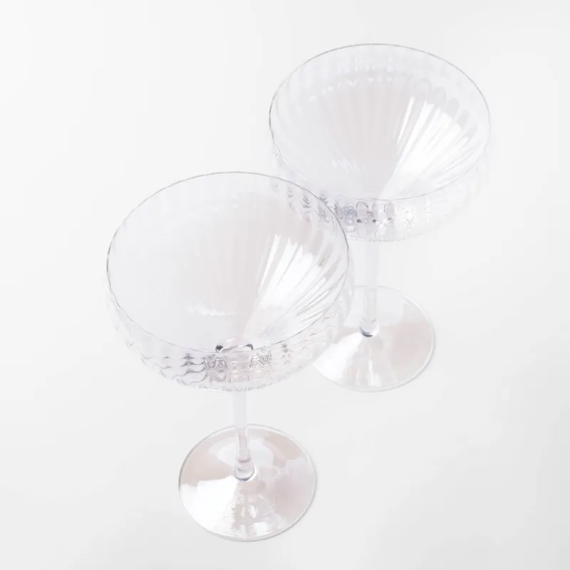 Drinking glass, 320 ml, 2 pcs, glass, mother-of-pearl, Lombardy polar, image-2