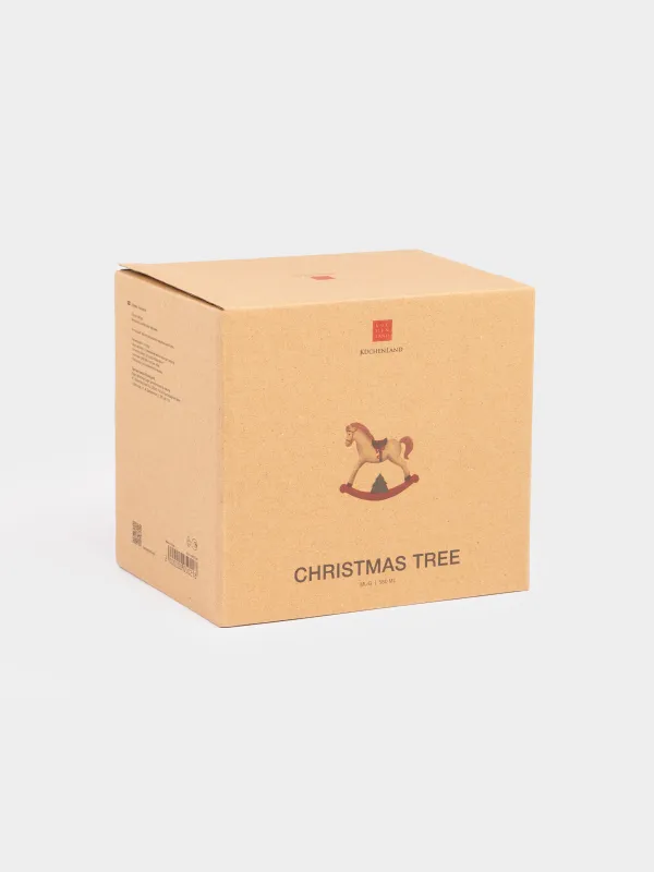 Mug, 580 ml, ceramic, Horse, Christmas tree, image-5