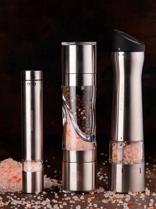 Spice mill, 19 cm, electric, steel, Classic, image-6