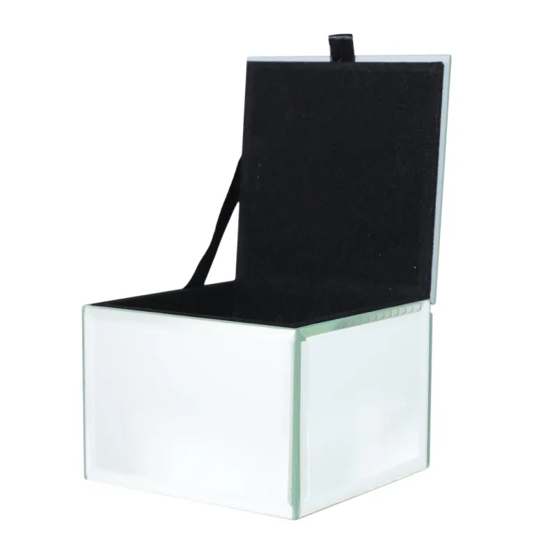 Jewelry box, 9x7 cm, glass, Mirror, Glossy, image-1