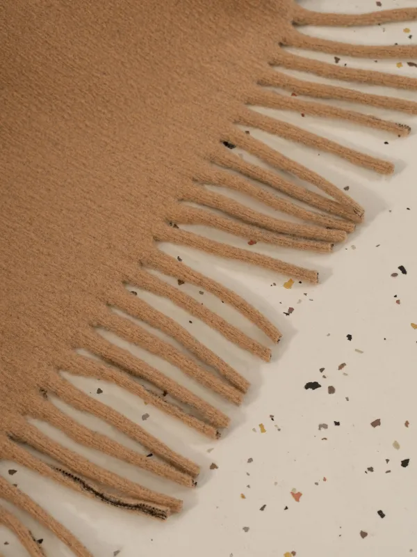 Plaid, 130x170 cm, with fringe, polyester, beige-black, Comfort, Soft home, image-6