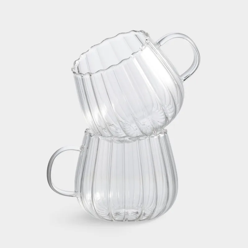 Mug, 400 ml, 2 pcs, glass B, Camellia