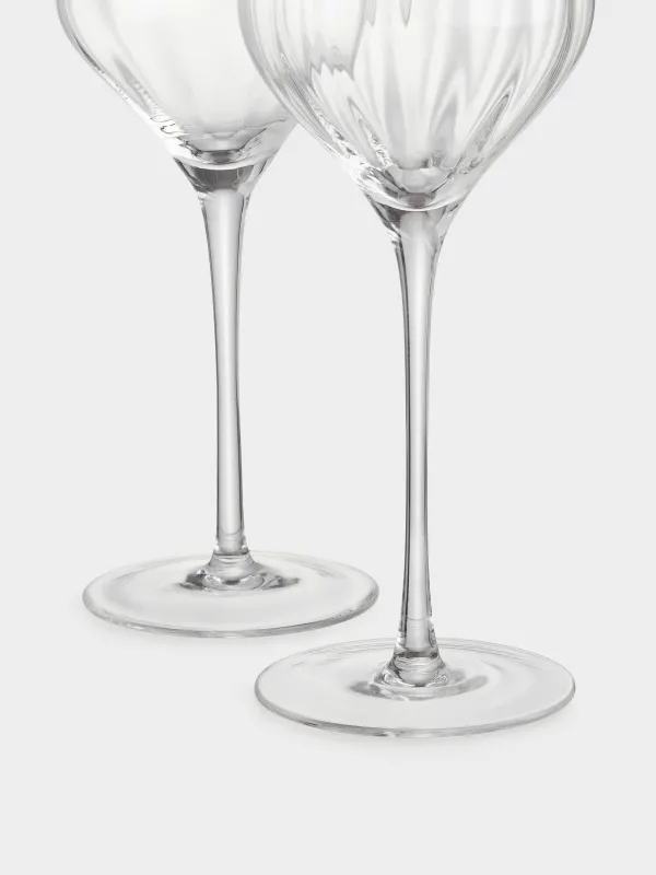 Drinking glass, 460 ml, 2 pcs, glass, with golden edging, Charm R gold, image-3