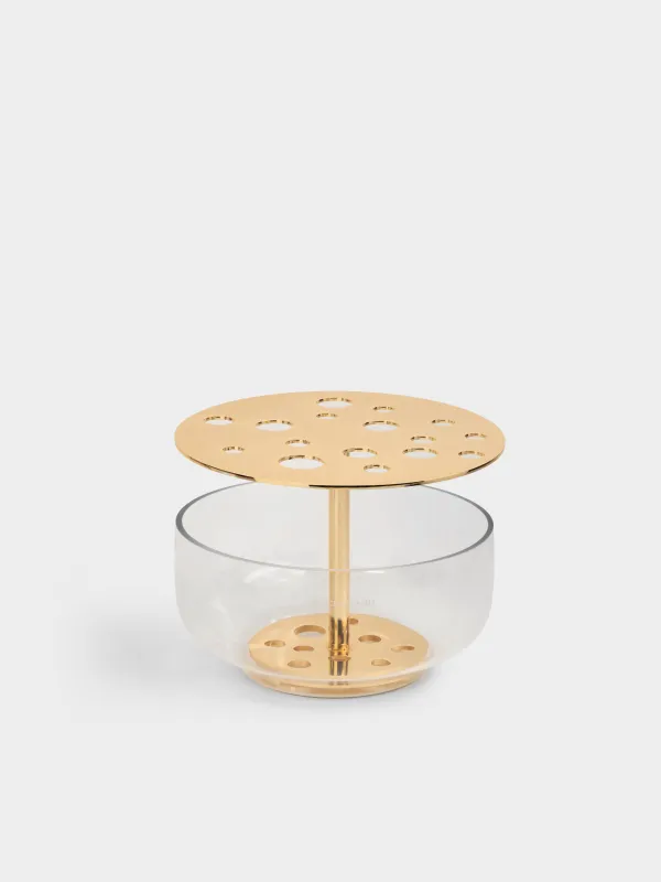 Flower vase, 24x18 cm, glass / steel, Fantastic, image-1