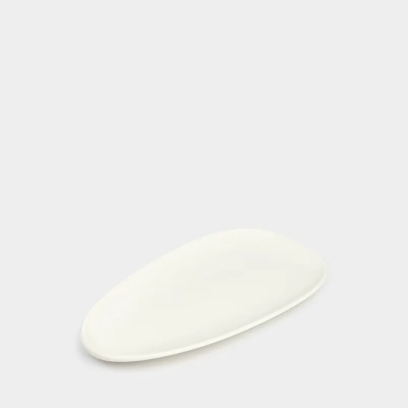 Dish, 26x14 cm, porcelain P, oval, white, Synergy