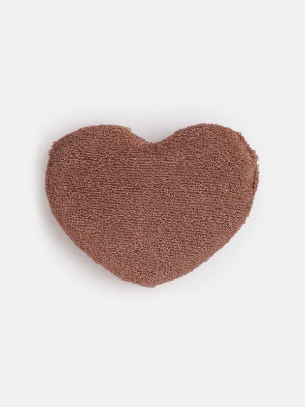Dish washing sponge, 13x10 cm, double-stranded, polyester / foam, bronze, Heart, Clean, image-4