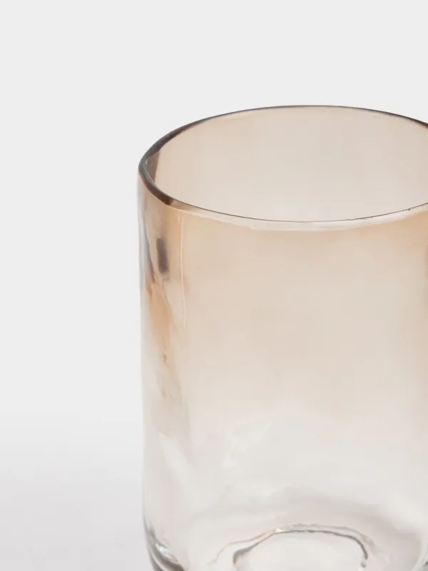 Bathroom tumbler, 10 cm, glass, brown, Gradient, Rachas, image-2