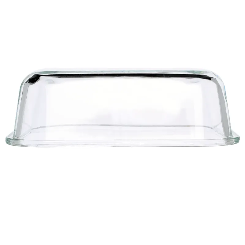 Butter dish, 18 cm, bamboo / glass, rectangular, Home made, image-2