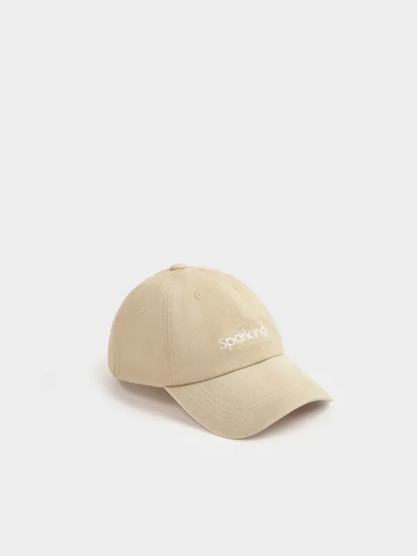 Baseball cap, 58 cm, single size, cotton, beige, Sparkling, Shore, image-1