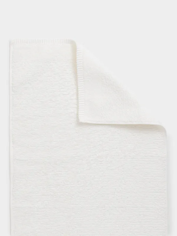 Towel, 50x90 cm, cotton, white, Terry cotton, image-2