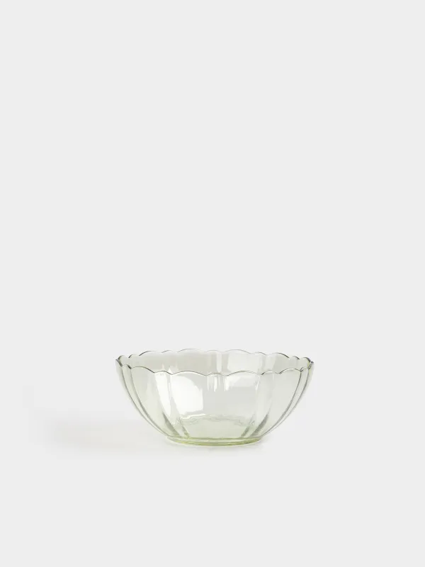 Salad bowl, 18x8 cm, 1 l, glass, yellow, Nelton color, image-0