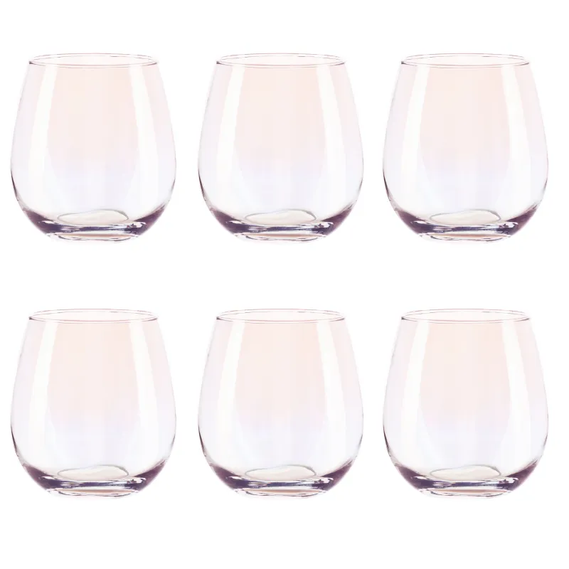 Glass, 10 cm, 460 ml, 6 pcs, glass, mother of pearl, Floyd polar, image-0