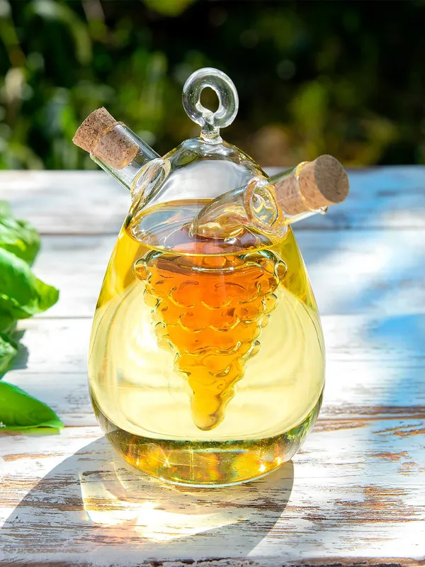 Oil and vinegar container, 400/35 ml, used glass, Comfort Shape, image-2