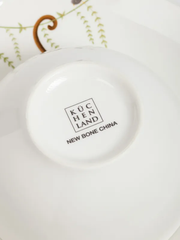 Children's tableware set, 1 person, 3 items, porcelain N, white, Safari, Jungle, image-6