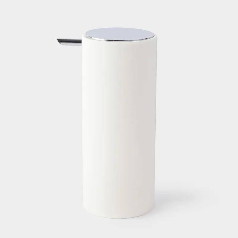 Liquid soap dispenser, 330 ml, plastic, milky, Eleos