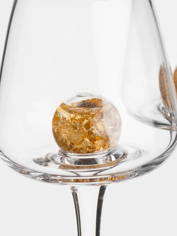 Drinking glass, 50 ml, 2 pcs, crystal glass, Amber ball, Sorento, image-7