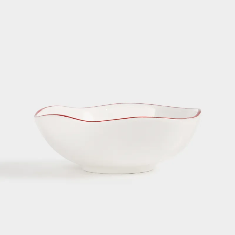 Salad bowl, 15x5 cm, 370 ml, ceramic, Horse, Christmas tree