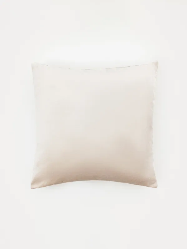 Decorative pillow, 45x45, corduroy, gray-brown, Sweet home, Scroll, image-1