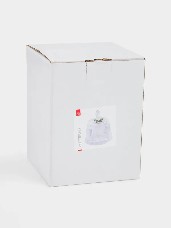 Storage container, 11x13 cm, 250 ml, glass R / rhinestones, Butterfly, Butterfly, image-5