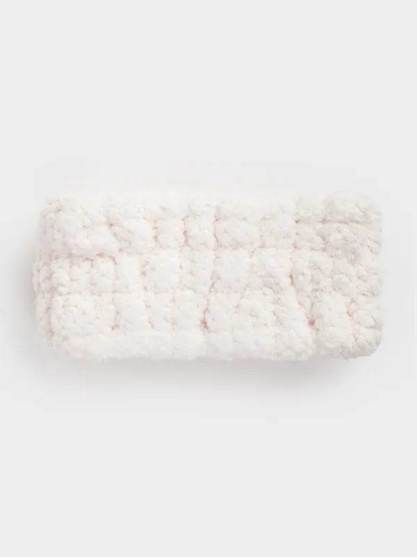 Headband, 16x9 cm, Fleece, Milk, Bow, Ratine, image-3