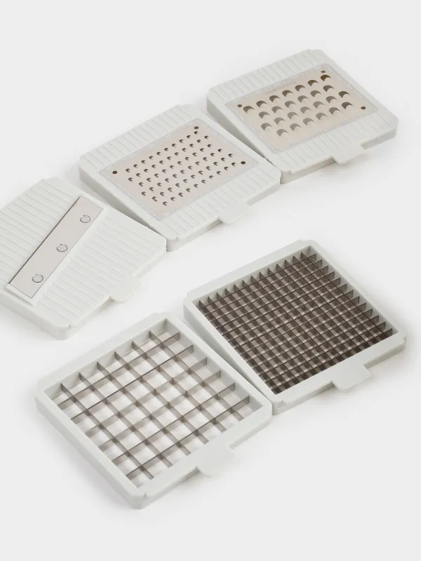 Shredder, 28 cm, 5 attachments, mechanical, plastic / steel, Beige, Soft, image-1