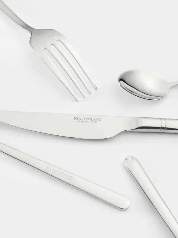 Silverware, 6 persons, 24 items, steel, Chicago, image-1