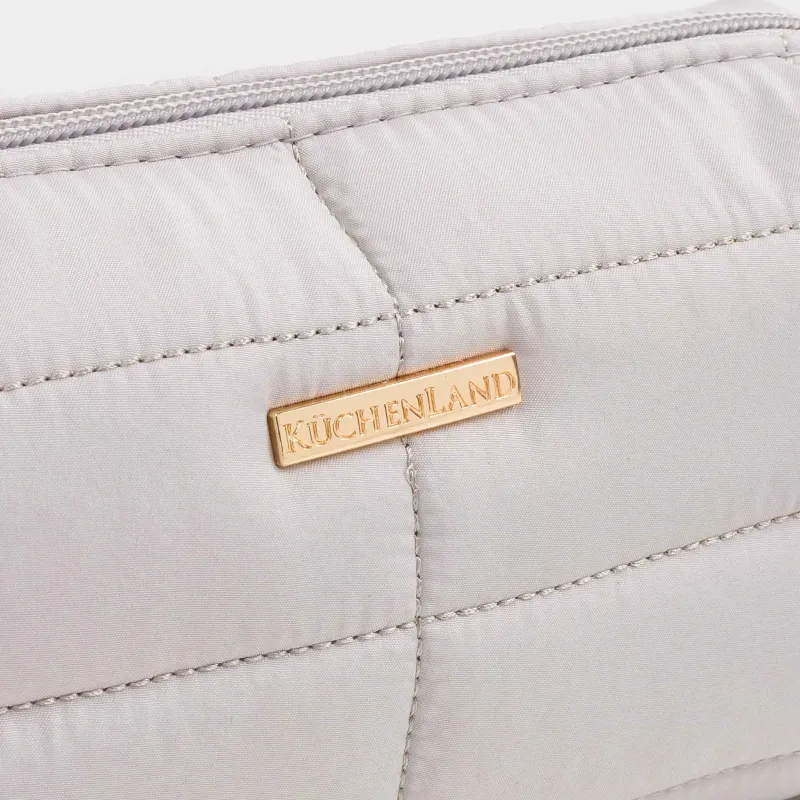 Cosmetic bag, 18x11 cm, quilted, polyester, color, One stitch, image-2