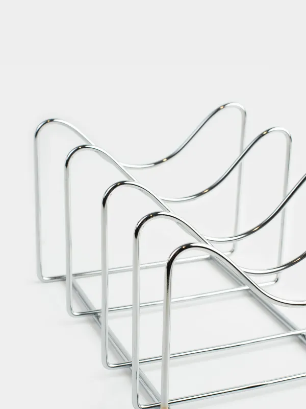 Stand-organizer for pans and lids, 16x25 cm, 4 otd, metal, Method, image-5