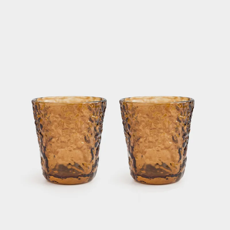 Glass, 10 cm, 250 ml, 2 pcs, glass R, brown, Frozen