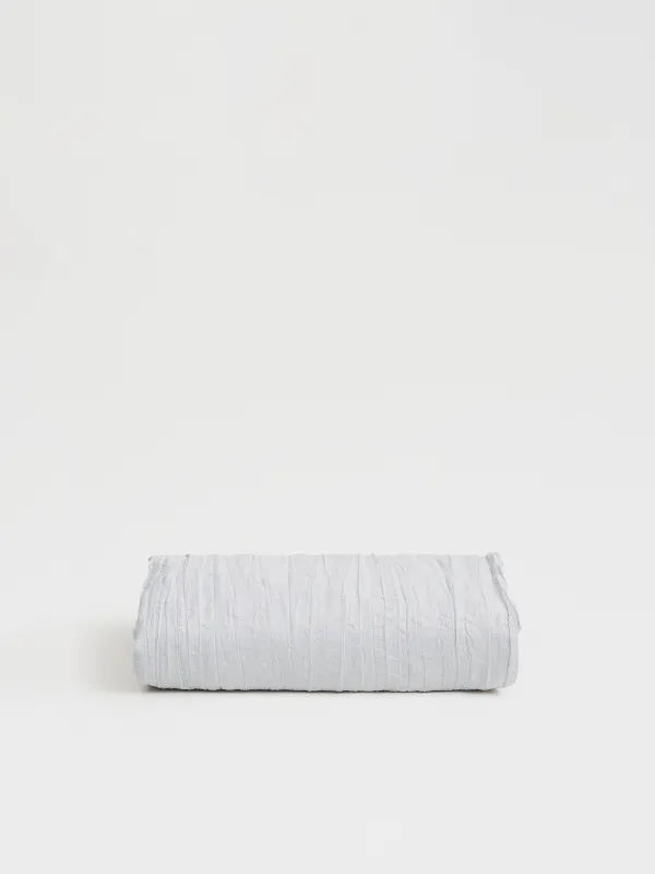 Tablecloth, 170x250 cm, polyester, Light gray, Crumpled effect, Dented, image-7