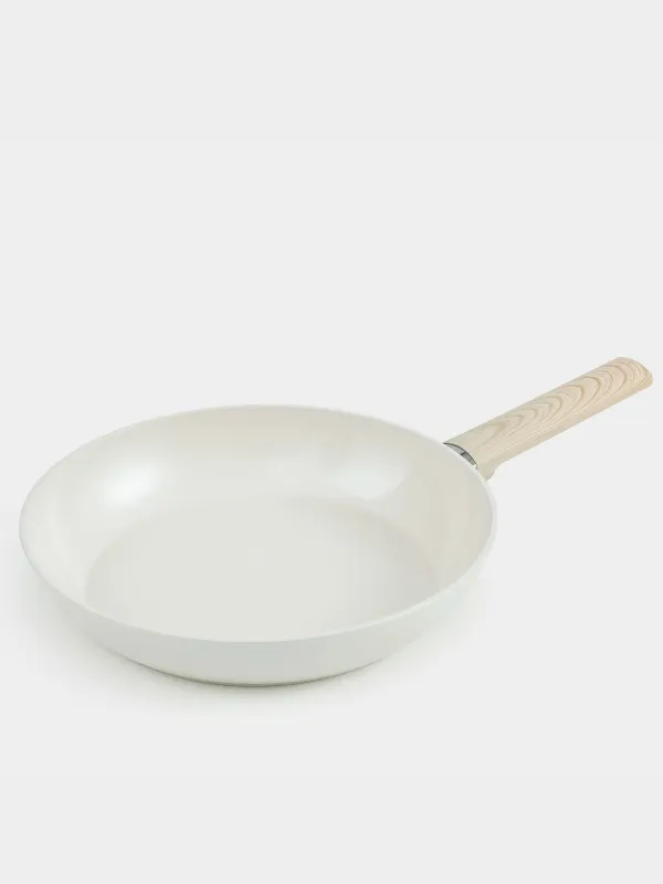 Frying pan, 28 cm, coated, aluminum, milk, Sentimentality, image-0