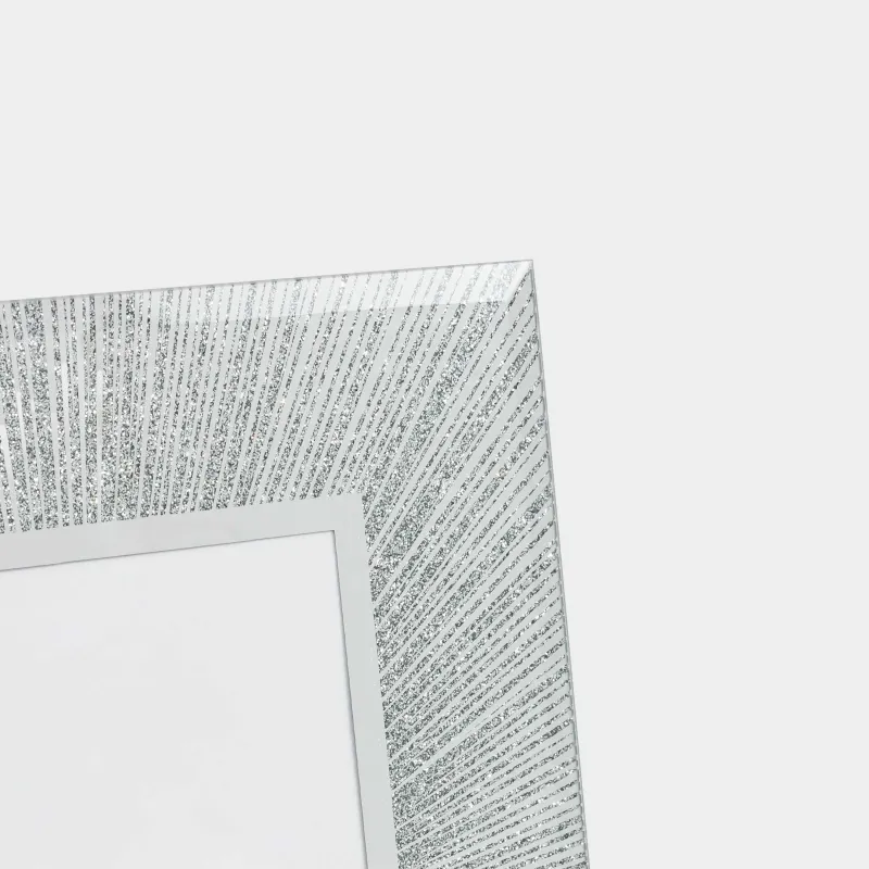 Photo frame, 17x22 cm, glass, Silver stripes, Actress, image-3