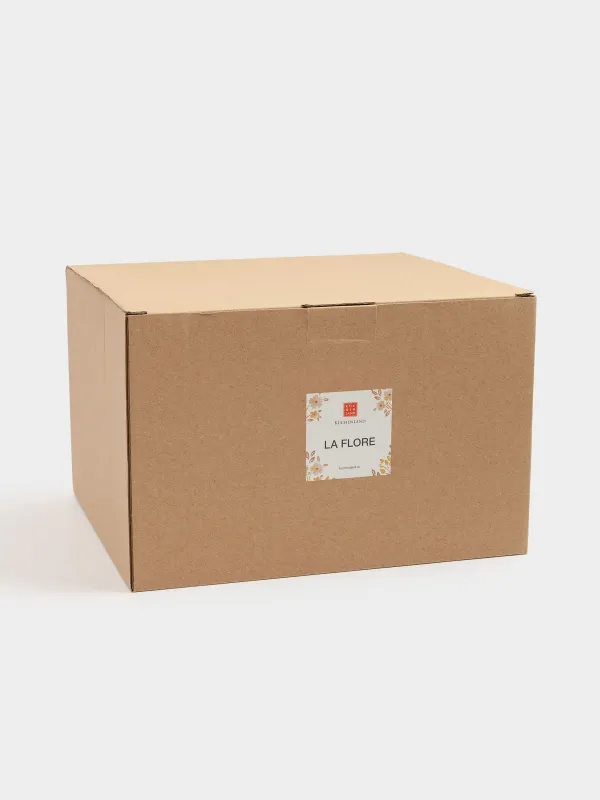 Fruit bowl, 24x15 cm, ceramic, milk, Vintage flowers, La flore, image-3