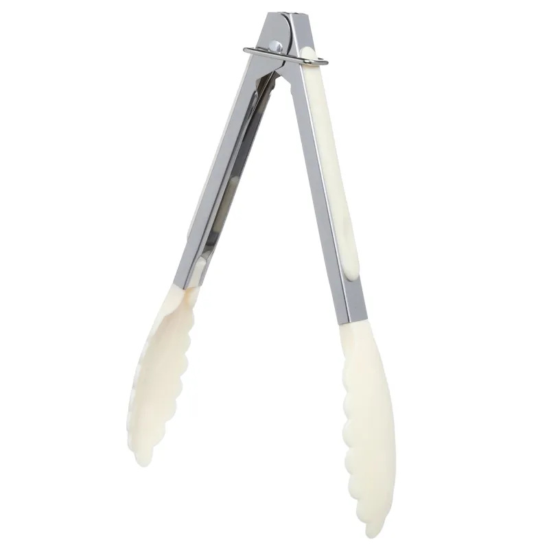 Baking set, 3 items, rolling pin/whisk/tongs, silicone / steel, milky, Soft kitchen, image-1