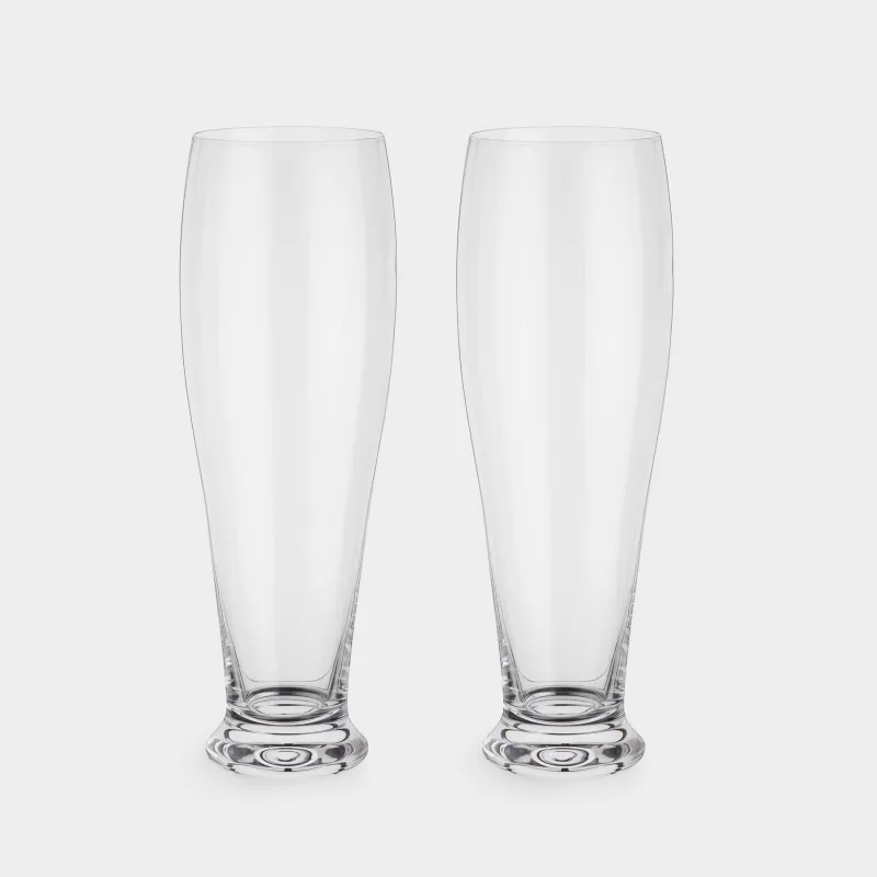 Drinking glass, 23 cm, 650 ml, 2 pcs, glass, Clear