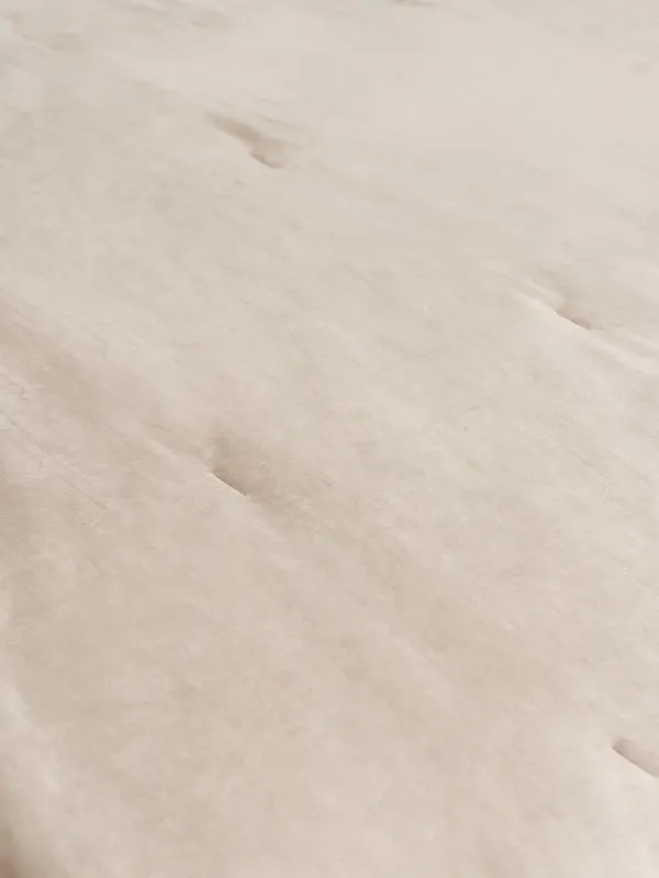 Bedspread, 220x240 cm, quilted, velvet/microfiber, beige, Frame, Stitch velvet, image-3